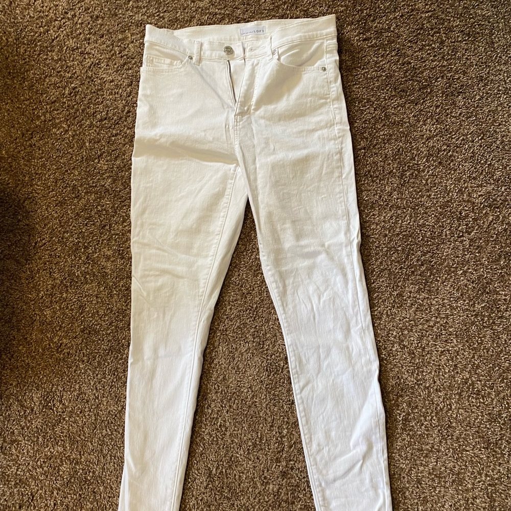 NWOT Loft White Skinny Jeans NWOT